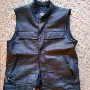 Harley Davidson Men's Foster Leather Vest